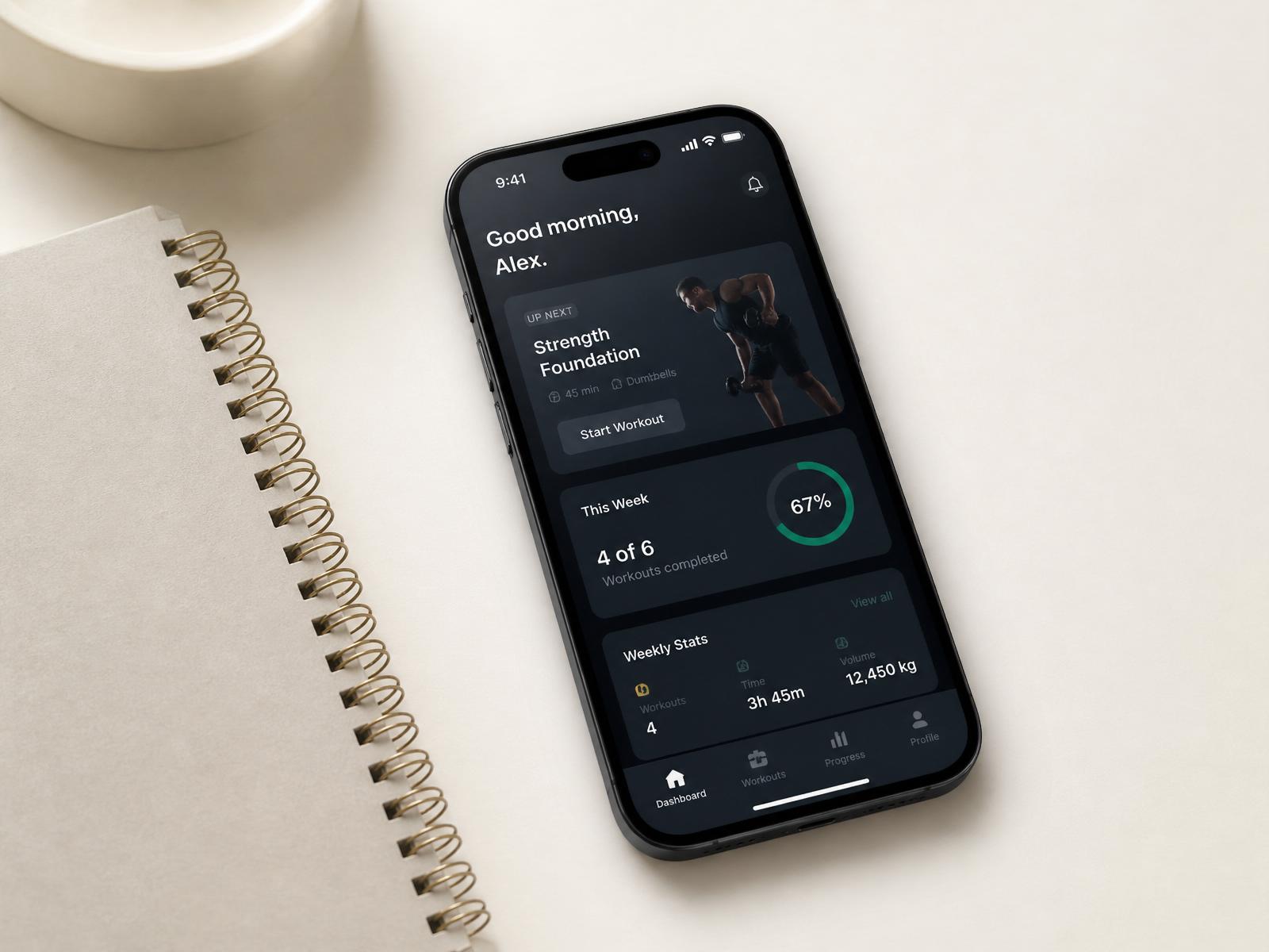 Mobile application mockup for field operations